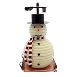 Candle by the Hour 100-Hour Snowman Candle, Copper Base, Eco-friendly Natural Beeswax with Cotton Wick