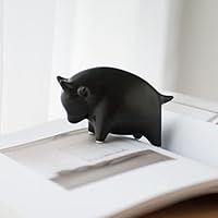 うし　牛　陶器　オブジェ　置物　インテリア　工芸品　美術品　A1502 イタリア 雄牛 AHURA 陶器 置物 オブジェ 風水 縁起物 ブル 牛