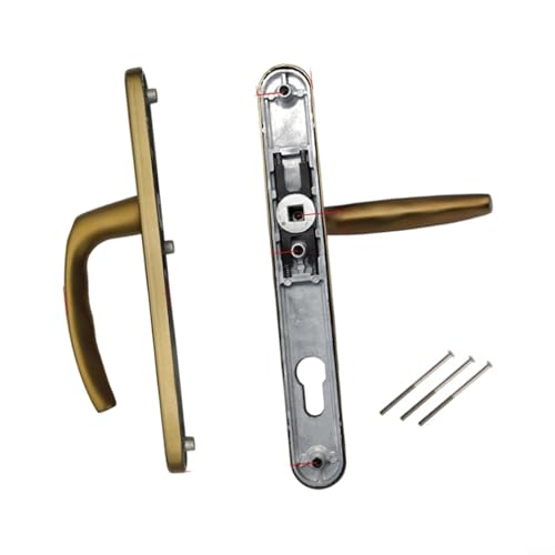 Image of Tidgel Antique Bronze Door Handles 92mm PZ Zinc Alloy Lever Set for UPVC Timber Composite Doors with Fixing Bolts and Spindles Gold(Antique Bronze)