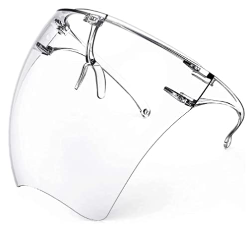 Designed Face Shield Glasses - Reusable Face Shield With Goggle Full Face Covering
