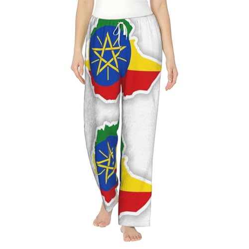 Pyjama Éthiopie flanelle femme contre le froid hivernal - Confort nuit