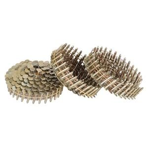 #US 7200Pcs 7/8" 0.12" Galvanized Coil Roofing Nails 3/8" Head Diameter 15 Degree