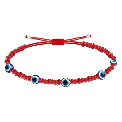cotigo Pulsera de ojo turco (Hilo rojo trenzado)