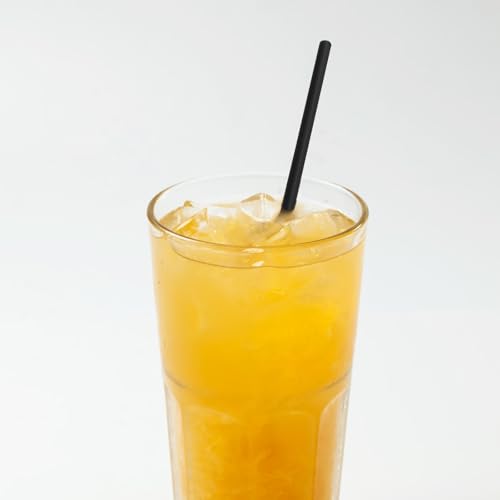 Pitillos negros desechables para cocteles 13 cm miniatura 5