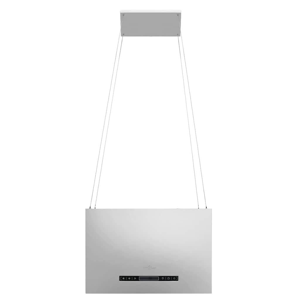 Campana colgante de acero inoxidable con sensor táctil LCD de 55 cm, campana extractora silenciosa con filtro de carbón activo e iluminación LED para cocina y estufa