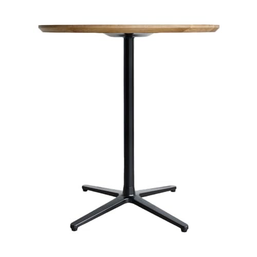 直径70cmオーク無垢ラウンドテーブル 脚カラーブラック[190-AW-10-3]