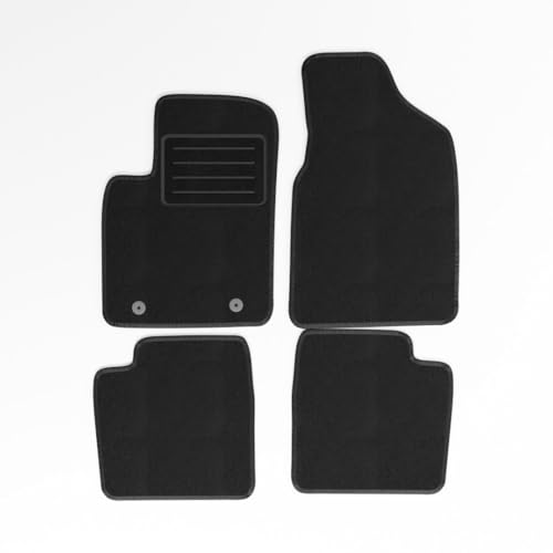 Mats4all Tapis de Sol sur Mesure pour Ford Ka 2008-2012 | Antidérapants | avec Renfort | 4 Pièces | Tapis de Voiture | Jeu de Tapis