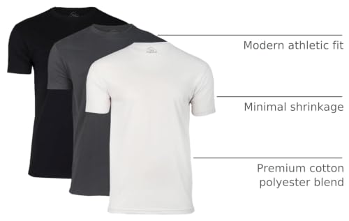 Image of True Classic Mens T-Shirts - Short Sleeve Crew Neck T Shirts for Man, Cotton Blend Plain Novelty Men's T-Shirts