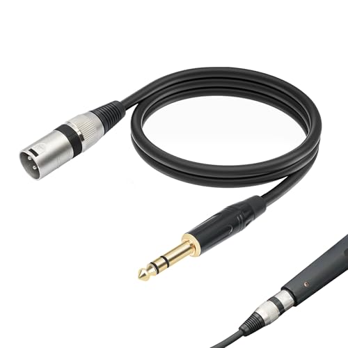 MEKEET 1PCS XLR to Jack Adapter Delivers Audio Signal Transmission Jack to XLR Ensures Secure Connection with Various Audio Equipment Cable Flexible and Durable for Studio Stage or Home Use