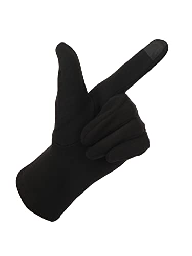Image of FabSeasons Slim warm Winter Gloves For Women, with velvet lining inside for cold weather, Touchscreen enabled index finger, also ensures a Smooth Driving /Riding Experience