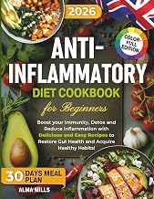 Gu&iacute;a Review Libro Audiolibro Anti-Inflammatory Diet Cookbook For Beginners: Boost your Immunity, Detox and Reduce Inflammation with Delicious and Easy Recipes to Restore Gut Health and Acquire Healthy Habits! +30 days meal plan 2026