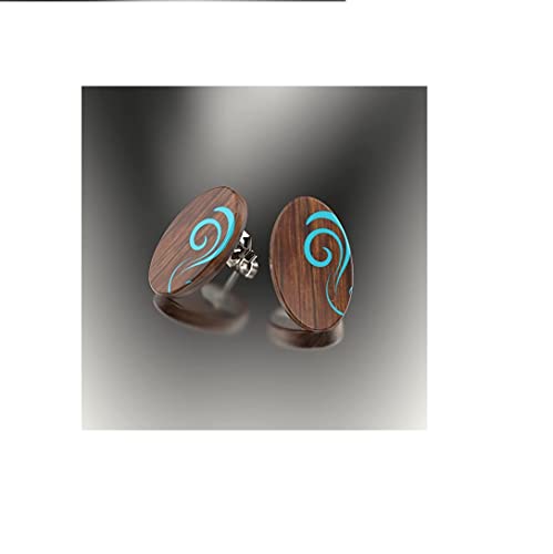 Wood Earrings - Wood Earrings - Womens Earrings - Unisex Earrings - Mens Earrings - Wood Stud Earrings-Made In Usa #TOP4