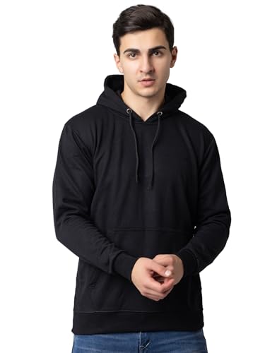 Image of EKOM Hoodies Sweatshirt for Men | Fleece Mens Hooded Sweatshirt | Casual, Lightweight, Fashionable, Trendy, Solid Men's Winter Hoodie