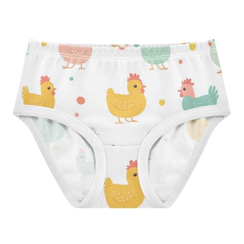 GuoChe Sport Panties Elastic Waistband Panties Comfort Color for Young Girls in Sizes 2T,3T, 4T, 5T, 6Y and 8Y