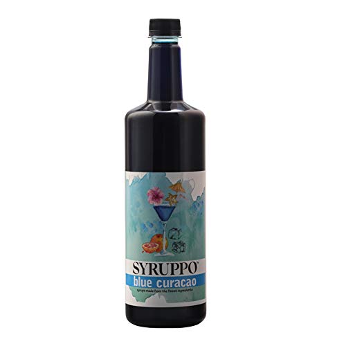 Syruppo Blue Curacao Syrup 1 Litre - Non-Alcholic Cocktail & Mocktail Mixer| Makes 30 Cocktails & Mocktails | Syrup for Vodka, Rum, Champagne, Soda, Water, Lemonade, Beverage for Refreshing Summer-image-17