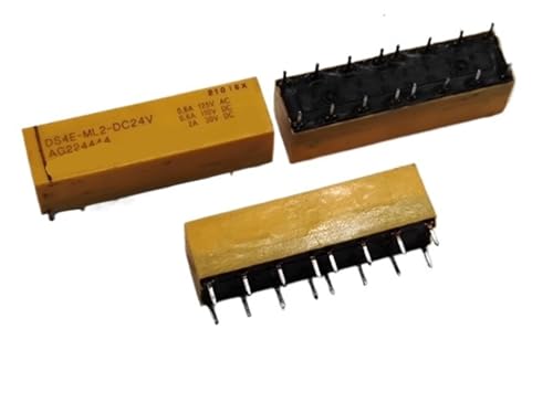 Relais DS4E-ML2-DC24V bistable à faible consommation pour commutation DIP16