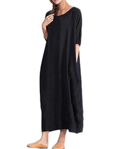 Plain cotton maxi dress Clearance