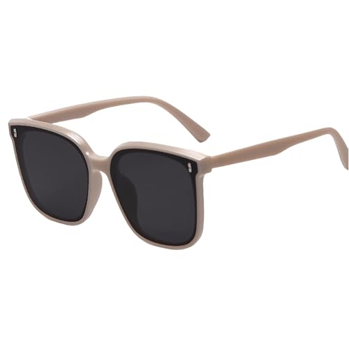 Lunettes de soleil polarisées femme rétro grande monture pare-soleil conduite