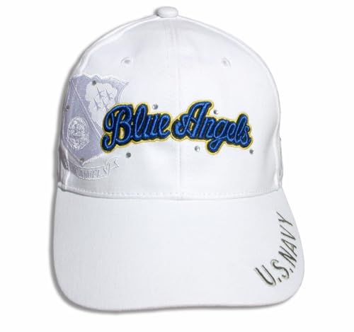 Gorra bordada blanca con pedrería para mujer miniatura 1