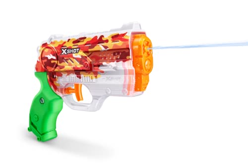 Bunch O Balloons Skins Nano Fast-Fill Camo Party by ZURU (2 X Skins Nano Water Blaster, 4X Stems), Orange & Green, Water Blasters Party