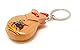 Natur, Mini-Kastagnetten-Schlüsselanhänger, kleiner Schlüsselanhänger, Musikinstrument, Flamingo-Tanz, klein, Spanien
