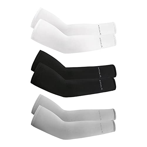 Manchettes de Bras, Manchon Bras Anti-UV Protection pour Hommes Femmes UPF 50+ Manche de Bras Respirante Antidérapants Manchette Gaming Manchons Sport pour Cyclisme,Running (Couleur A)