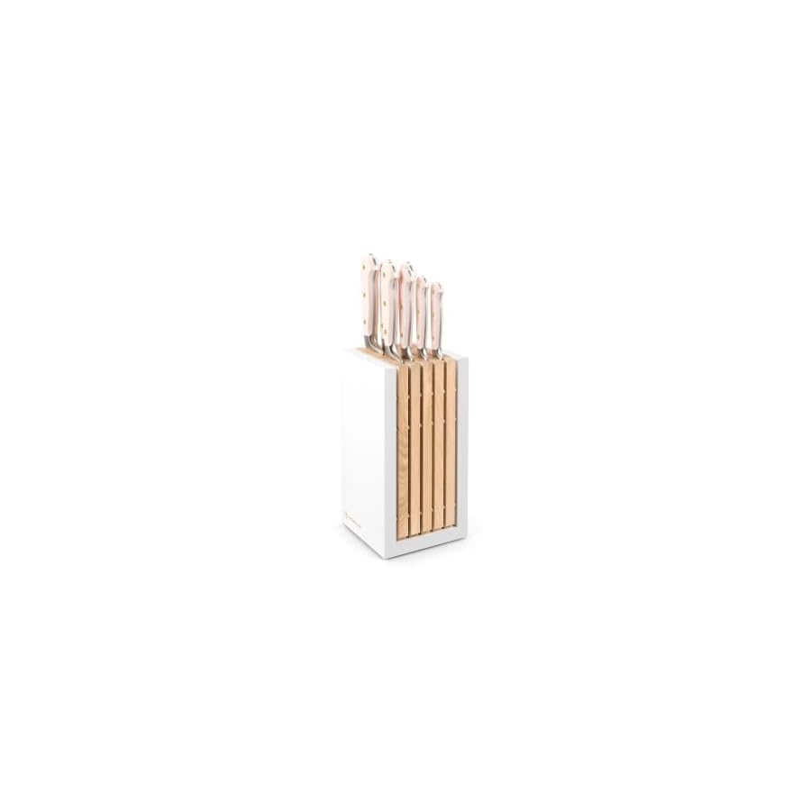 WÜSTHOF Classic Pink Himalayan Salt 8 Piece Knife Block Set