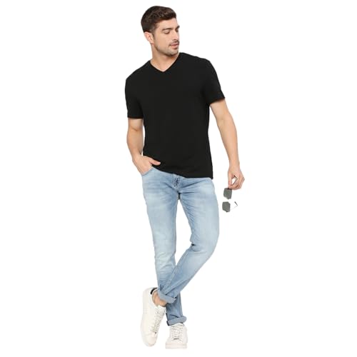 Image of Spykar Men's Kano Slim Fit Mid-Rise Jeans (Ankle Length)