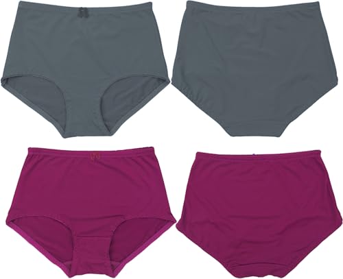 Image of ToBeInStyle Women's Pack of 6 High-Waisted Girdle Brief Tummy Support Everyday Panties
