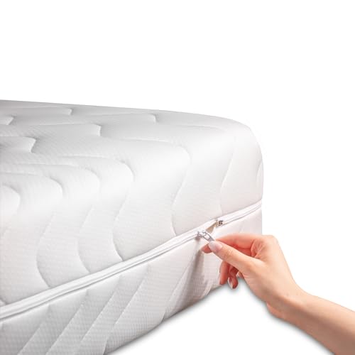 Housse de matelas 80x200 anti-allergique lavable Fontana