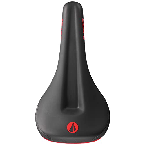 SDG Bel Air 3.0 Max Lux-Alloy Saddle - Black/Red, 260 x 140 mm - High-Comfort Trail & e-MTB Seat with Deep Channel & Extra Support - Image 4