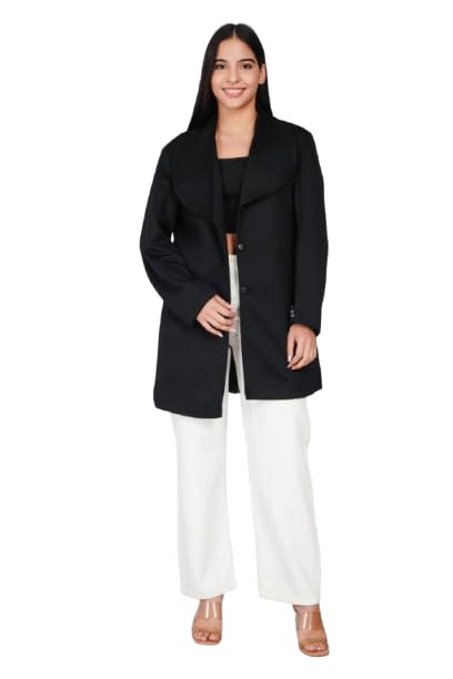 Women’s Winter Wear Coat Regular Fit | Casual Stylish Long Coat with Collared Neck, Full Sleeves & Button Closure | Warm & Comfortable-image-31