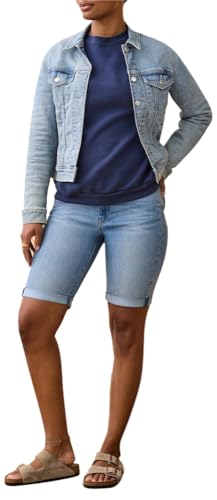 Image of Levi Strauss Signature Gold Women's Mid-Rise Bermuda Shorts Stretch Denim (Available in Plus Size)