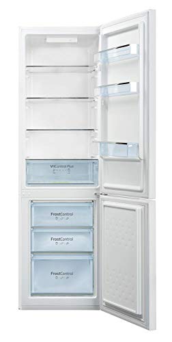 Amica-Frigorifico-y-congelador-blanco-262-L-54-cm-de-ancho-descongelacion-automatica-cajon-VitControl-KGCL-387-150-W