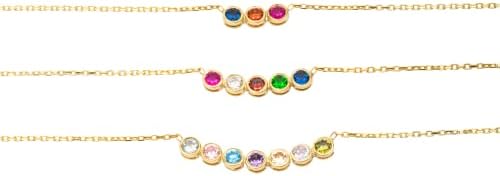 925 Sterling Silver Birthstone Necklace for Women – Personalized ...