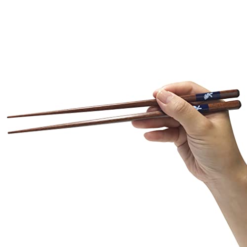 【小浜産 食洗器対応箸】 天然木 日本製 おはし 高級 和柄 モダン 木箸 竹箸 すべり止め 家庭用 (うさぎ 男性用23p)