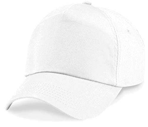 Shirtinstyle Basecap Cap 5 Panel Cap Verschluss Klettverschluss Größe Unisex, Farbe Weiss