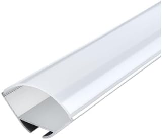 2m Eckprofil Eckschiene Eckleiste Aluprofil Eck Alu Schiene Abdeckung Extra Breit V-Profil Kanal System für LED-Streifen