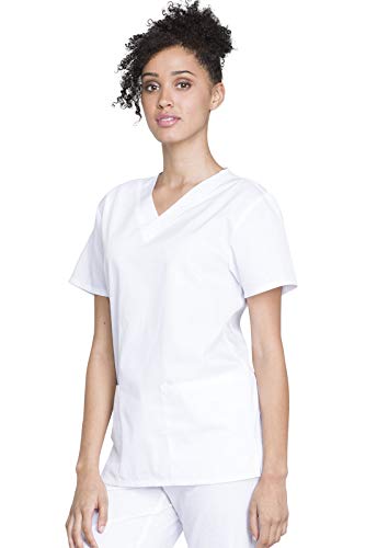 Cherokee Unisex Scrub Set for Men & Women V-Neck Top & Drawstring Pant Medical Uniform 3 Pockets, Durable Easy Care - WW530C