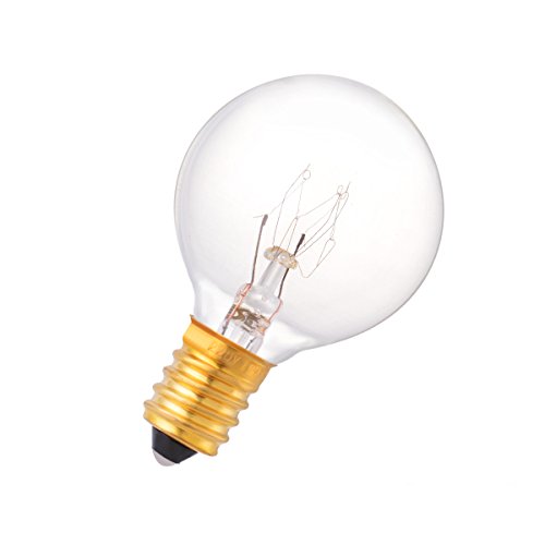 Sunix® Ampoules à Incandescence Globe Transparent 7W G40, 220V-240V, Ampoules style Edison Blanc Chaud pour Guirlande Douilles E14