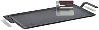 Made In Cookware - Carbon Steel Griddle + Grill Press - (Like Cast Iron, but Better) - Professional Cookware - Crafted in Sweden - Induction Compatible