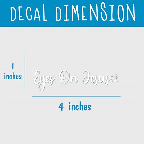 Image of Set 3Pcs Eyes On Jesus Rearview Mirror Decal