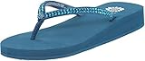 Yellow Box Women's Jello Flip Flops (Peacock, numeric_9_point_5)