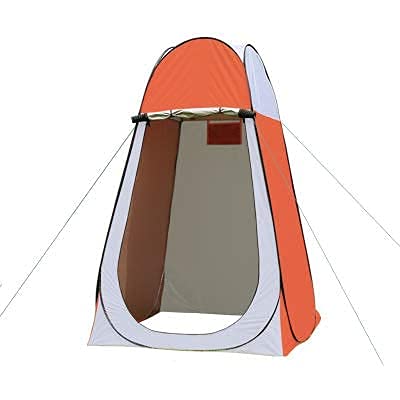 Tente pop-up d'intimité pour se doucher au camping sans glisser grâce au sol amovible