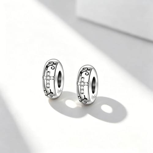 Image of ARTCHARM Clasp Love Safety Chain Charm - Authentic 925 Sterling Silver Heart Beads - Fit European Style Bracelet