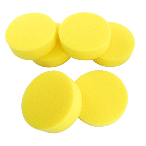 uxcell 6 Pzas Aplicador de Cera Redondo Amarillo miniatura 1