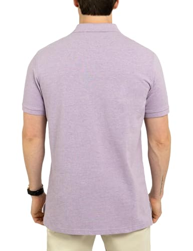 Image of U.S. POLO ASSN. Men Cotton Regular Fit Solid Polo With Small Pony | Two-Button Closure Pique Polo Shirt, Summer Fashion Golf Shirt