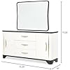 MICHAEL AMINI Tuxedo Sideboard with Mirror - Piano Keyboard