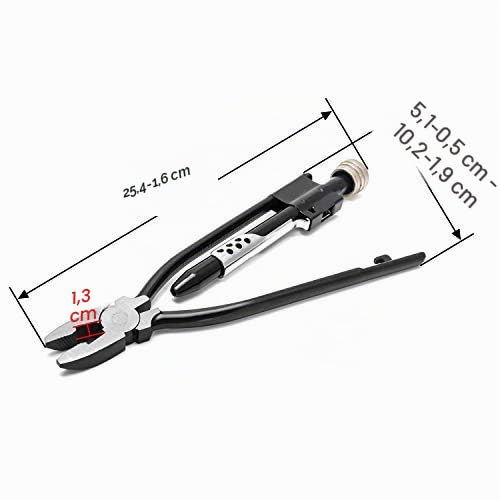 QWORK Alicates de alambre de seguridad, Alicate trenzador de cables, 270mm