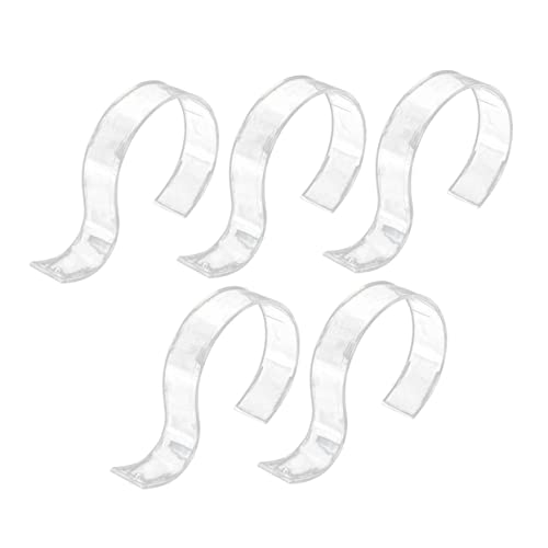 Homoyoyo Belt Display Holder 5pcs Acrylic Belt Holders Organizer Stand Rotatable